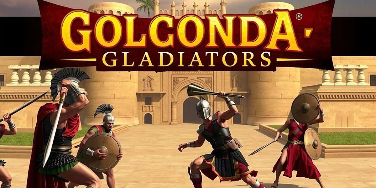 Golconda Gladiators Official Game Cover Golconda Gladiators Game Cover - Showing ancient warriors fighting in front of Golconda Fort