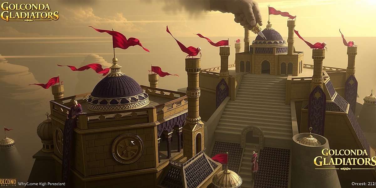 Upcoming Features in Golconda Gladiators Concept art for upcoming Golconda Gladiators features showing new fortresses and characters